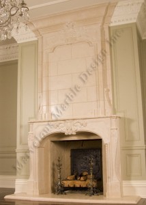 two story fireplace mantel